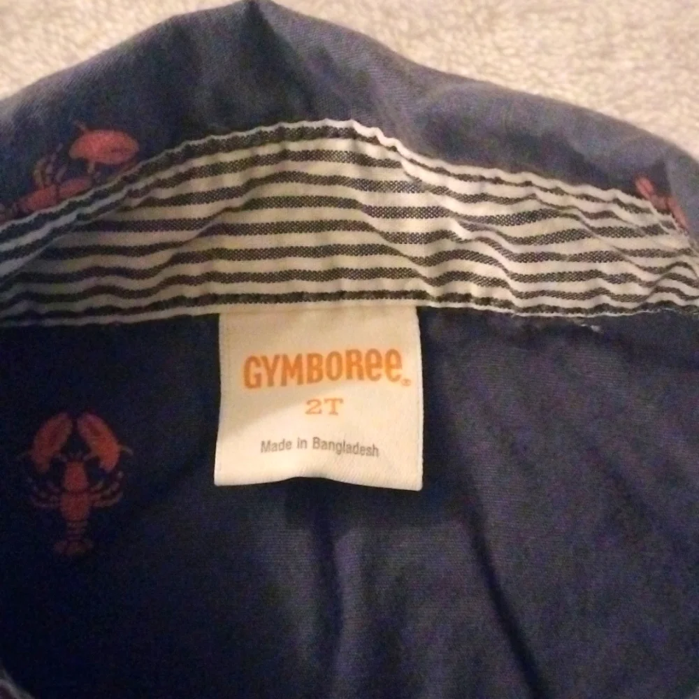 ⚜️ Gymboree Lobster Button Down Shirt